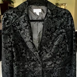 Ann Taylor Loft Black Velvet Blazer